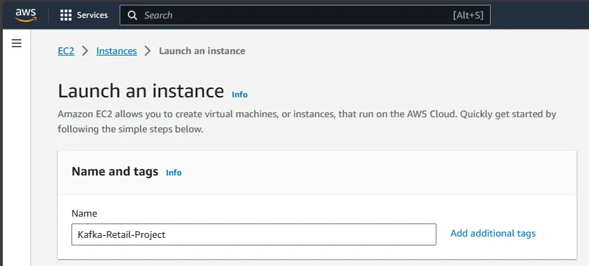 Screenshot: Kafka Installation on EC2