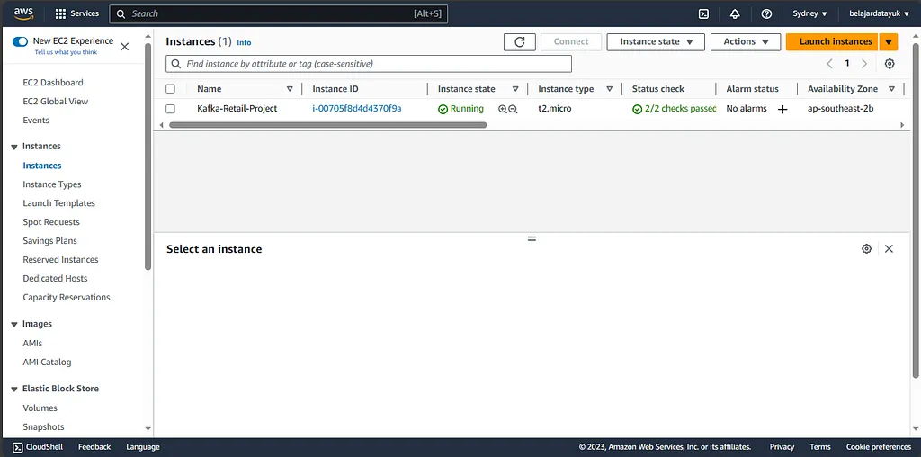 Screenshot: Kafka Installation on EC2