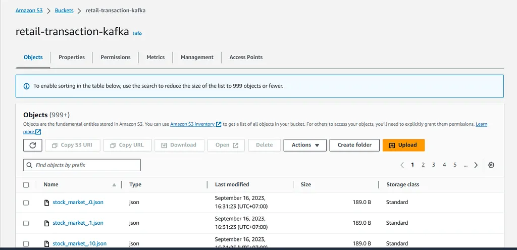 Screenshot: Initiating Real-Time Data Consuming